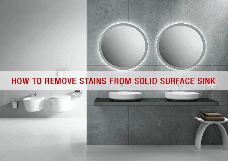 How To Remove Stains From Solid Surface Sink Opaly Quartz