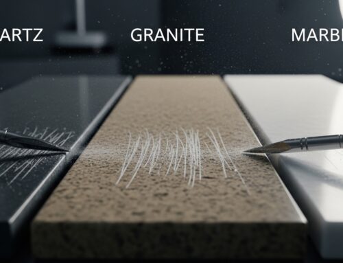 Scratch Resistance Test: Quartz vs Granite vs Marble
