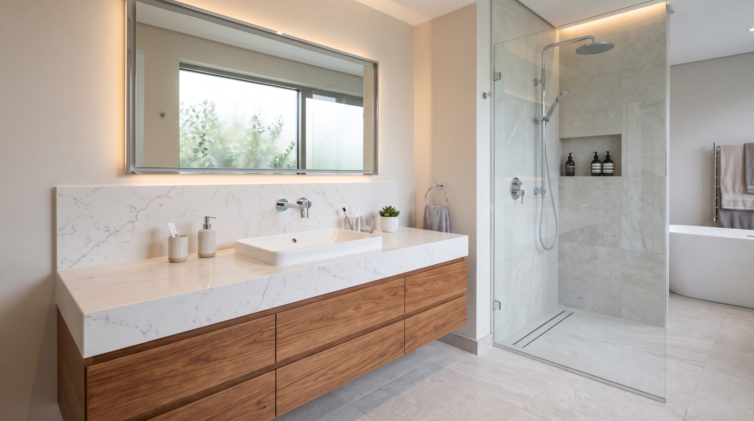 Quartz Stone in Bathrooms